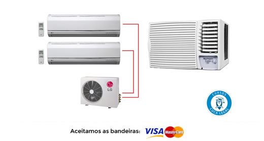 Curso ar Janela e Bi Split até 60 mil btus